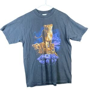 Vintage MGM Grand Mens Shirt Black Lion Pride Cubs 1997 Casino Vegas Cotton L